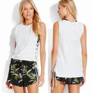 Seafolly NWT Inka Gypsy Active Lace Up Singlet Top Size S